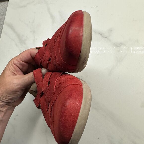 Earth Origins Rapid Teddy Red Leather Slip On Shoes, Women's Size 10 Flats - Picture 8 of 12